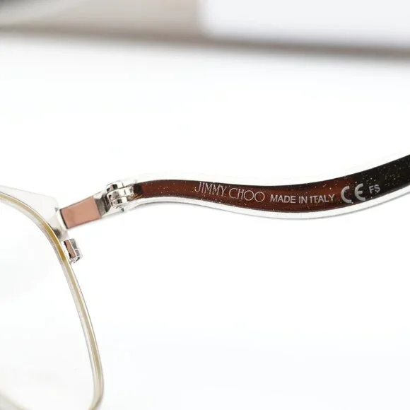 Jimmy Choo JC256 012R 00 Cat Eye 53mm Eyeglasses - Brown/Silver display picture 1